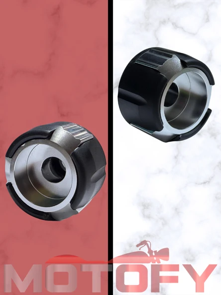 MOTOSİKLET TEKER AKS KORUMA TAKOZU TAKIMI GRİ PCX NMAX XMAX