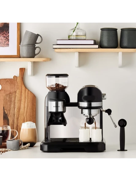 Karaca Coffeemaid Kahve Öğütücülü, Süt Köpürtücülü, 19 Bar Basınçlı Espresso, Latte, Cappuccino, Americano Makinesi (KULLANILMIŞ ÜRÜN)