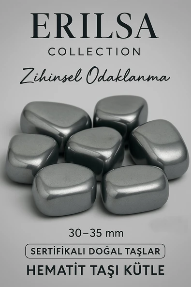 Sertifikalı Tamburlanmış Gerçek Hematit Taşı Kütle – Güç ve Dengenin Taşı ürün görseli