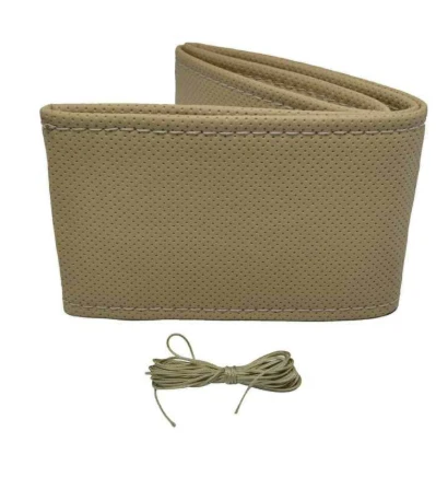 DİKİŞLİ DİREKSİYON KILIFI BEJ DELİKLİ - 2