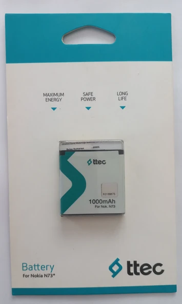 Nokia N73 Pil ttec marka 1000mAh