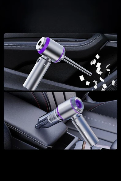 Torima HL-121 Mavi 4IN1 Şarjlı Araç Mini EL Süpürgesi - Resim 4