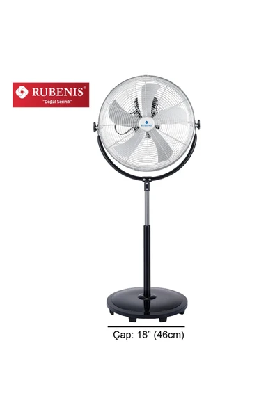 Rubenis Rbs-27 Plus 18" Sanayi Tipi Vantilatör