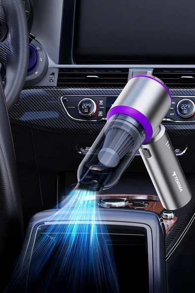 Torima HL-121 Mavi 4IN1 Şarjlı Araç Mini EL Süpürgesi - Resim 5