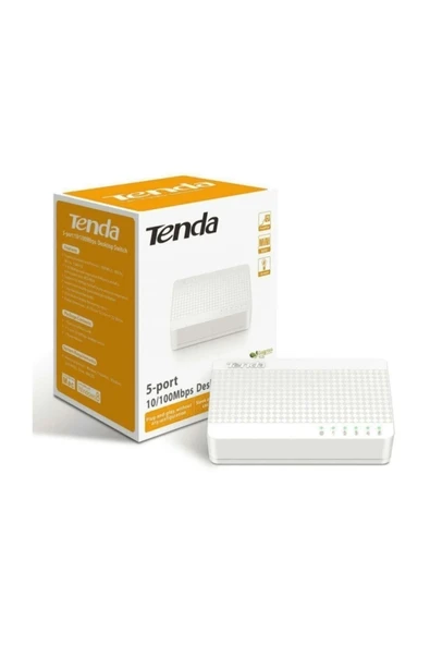 TENDA S105 5 PORT 10/100 PLASTİK KASA SWİTCH - 2