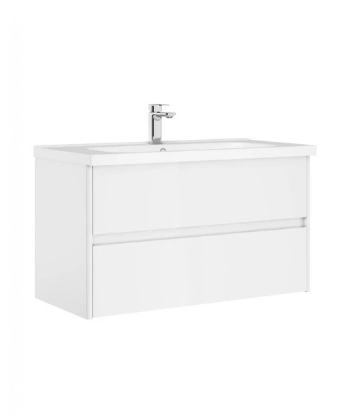 Orka Düden 80 cm MDF Çekmeceli Beyaz Banyo Dolabı Alt Modül Lavabo ürün görseli