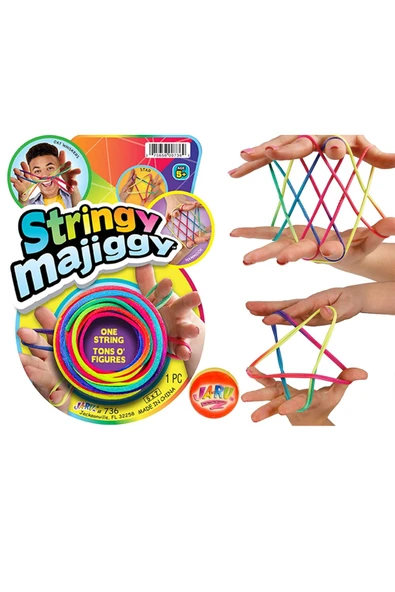 Stringy Majiggy Parmak İp Oyunu: Dayanıklı İple Uzun Saatler Boyunca Eğlence - 3