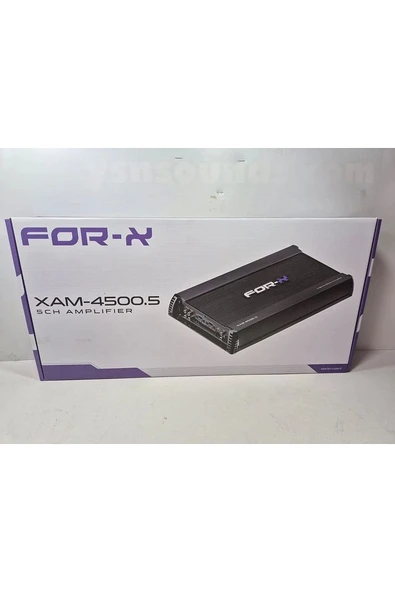 For X 5 Kanal Amfi - Xam-4500.5 - 80rms X 4 300rms - Bass Kontrollü 5 Kanal Oto Anfi - 5
