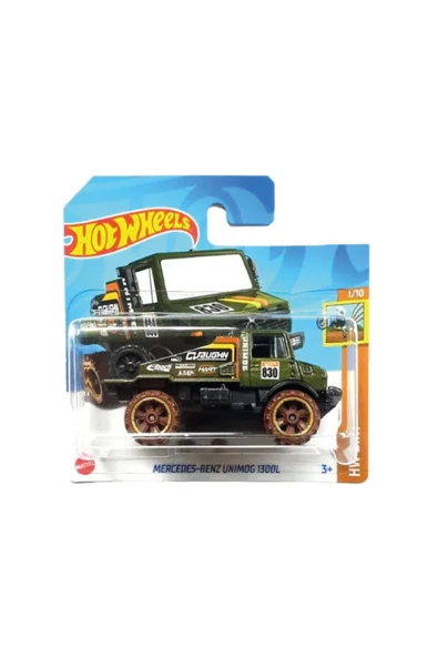 1/64 Ölçek Tekli Regular Arabalar HTB24 Hw Dirt / Mercedes - Benz Unimog 1300L