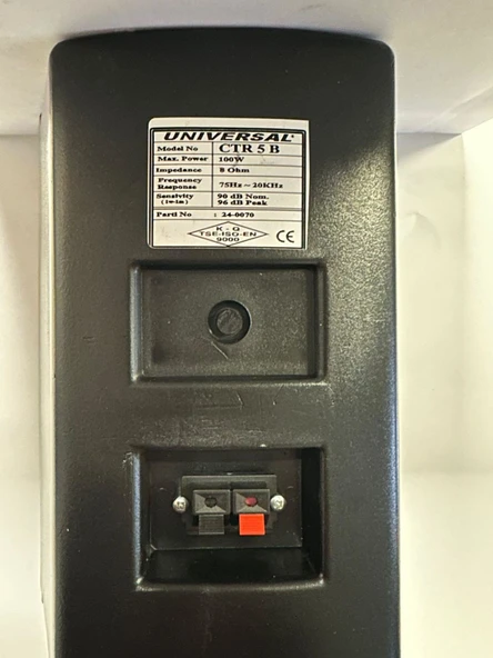 UNIVERSAL CTR-5 TRAFOSUZ 5 INÇ 8 OHM  DUVAR TİPİ 180x180x250  EBAT SİYAH KASA HOPÖRLÖR - 2