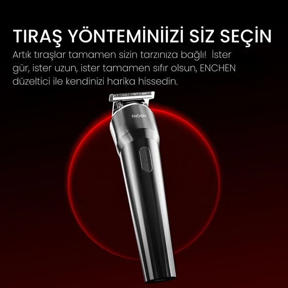 Enchen Beardo Çok Fonksiyonlu Tüm Vücut İçin Uygun Şarjlı Saç ve Tıraş Makinesi - Resim 4