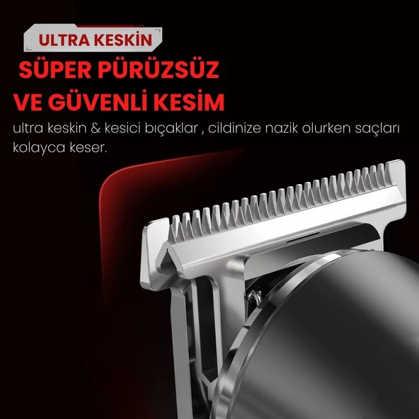 Enchen Beardo Çok Fonksiyonlu Tüm Vücut İçin Uygun Şarjlı Saç ve Tıraş Makinesi - Resim 2
