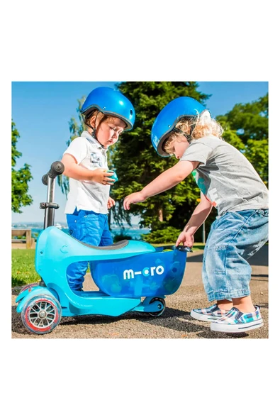 Micro Mini2go Deluxe Plus 3 Tekerlekli Scooter Blue  Mavi 18 Ay - 4