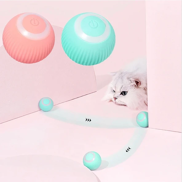 Akıllı Kedi Topu Hareketli Kedi Oyuncağı Interaktif Kedi Köpek Topu Akıllı Evcil Hayvan Oyuncağı