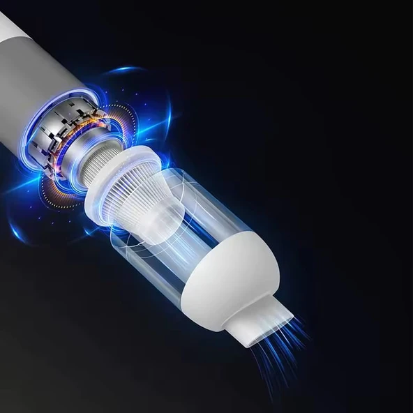 Araç İçi Süpürgesi Yedek Uçlu  İki Kademeli 120w - 4