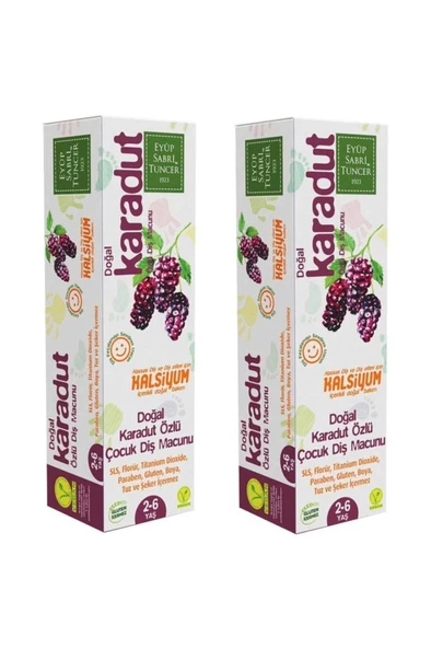 Eyüp Sabri Tuncer Diş Macunu Çocuk Karadut 60 ml x 2 Adet