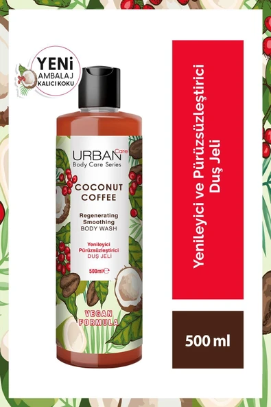 Urban Care Coconut Coffee Yenileyici Ve Pürüzsüzleştirici Duş Jeli 500 Ml-vegan