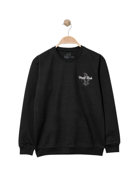 VISUAL ROCK NAKIŞLI ERKEK SWEATSHIRT
