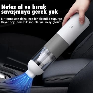 Araç İçi Süpürgesi Yedek Uçlu  İki Kademeli 120w - 3