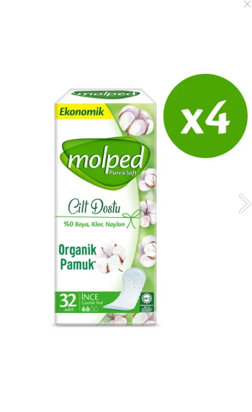 Pure&soft Günlük Ped  32x4 - 128 Adet