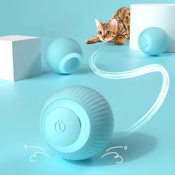 Akıllı Kedi Topu Hareketli Kedi Oyuncağı Interaktif Kedi Köpek Topu Akıllı Evcil Hayvan Oyuncağı - 2