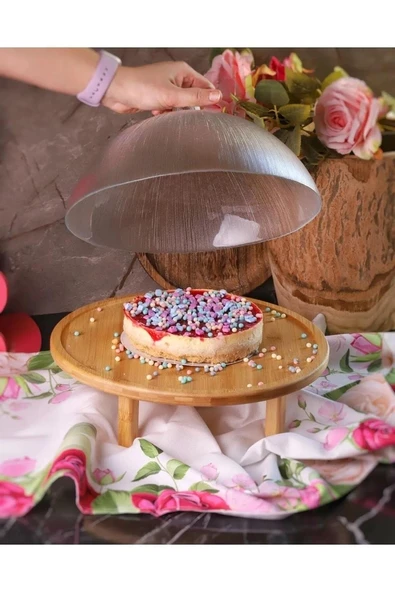 BAMBUM KUGA CAM KAPAKLI KEK FANUSU 30 CM B3625