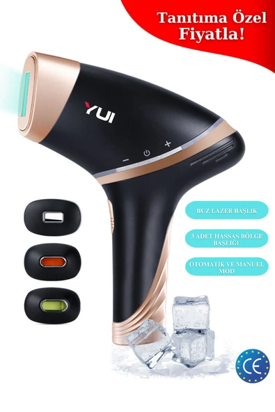 YUI Iplv15 Pro Buz Lazer Epilasyon Cihazı Siyah
