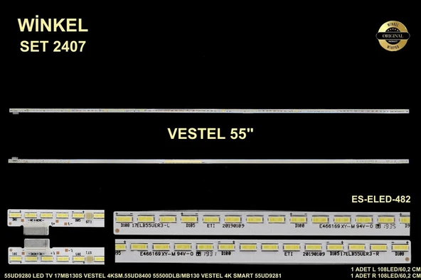 LCD LED-2407 2 Lİ CUBUK-405LB/MB130 ZP,55UD9300,17MB130S,108EA R-TYPE REV0.4-WİNKEL