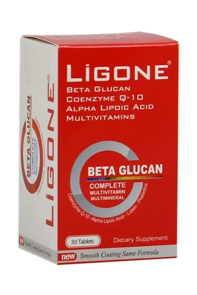 LİGONE BETA GLUKAN, MULTİVİTAMİN VE MİNERAL TAKVİYE EDİCİ GIDA (TABLET) 30 TABLET