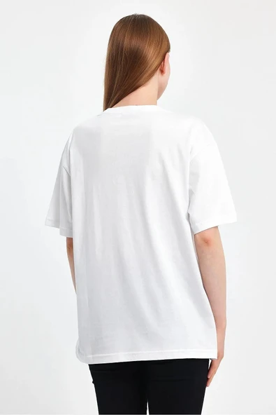 Sportuel Oversize Kadın Tişört P-008393 - 3