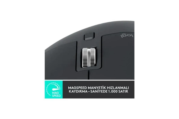 Logitech MX Keys S Bluetooth ve Wireless Kablosuz Klavye 920-011594 + MX Master 3S Mouse 910-006559 - 5