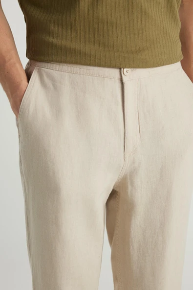 Wrangler Erkek Keten Chino PantolonW2510479614 - 5