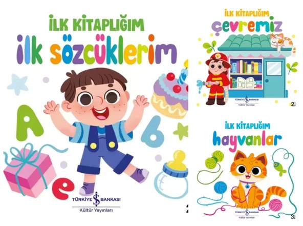 İlk Kitaplığım Hayvanlar + Çevremiz + İlk Sözcüklerim