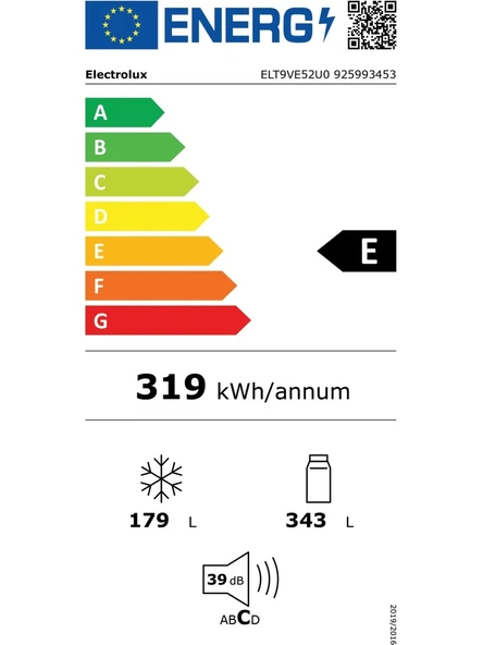 Electrolux ELT9VE52U0 E Enerji Sınıfı 522L 4 Kapılı No-Frost Gardrop Tipi Buzdolabı Inox - 4