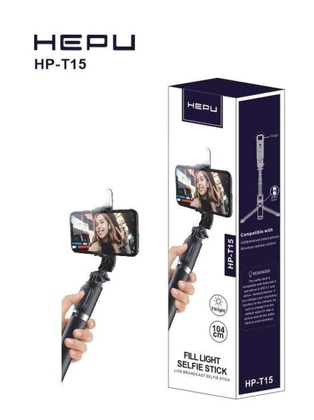 TRIPOD + SELFİE ÇUBUĞU HEPU HP-T15