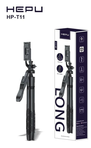 TRIPOD + SELFİE ÇUBUĞU HEPU HP-T11