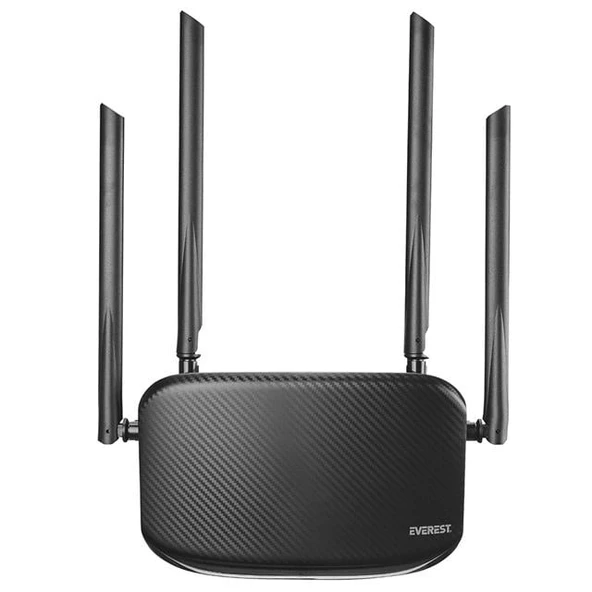 Everest EWR-AC5-V3 Ac1200mbps Dual Band Wi-Fi 2.4G/5G 6Dbi Anten Kablosuz Router - 2