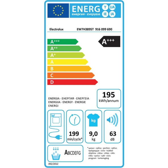 Electrolux EW7H389ST Camasır Kurutma Isı Pompalı - 3