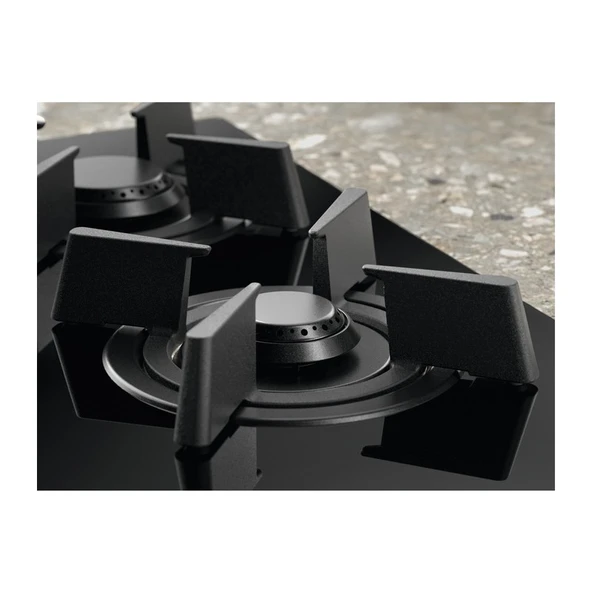 Electrolüx KGG953753K Steppower Flamelight Verticalflame 90 cm Siyah Cam Gazlı Ocak - 2