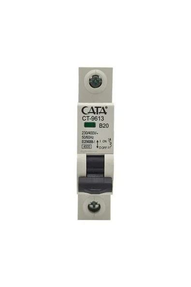 CATA CT-9613 20 AMPER SİGORTA B TİPİ 4,5K MONOFAZE