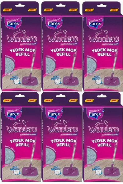 Parex Wondero Yedek Paspas Mop 6'lı