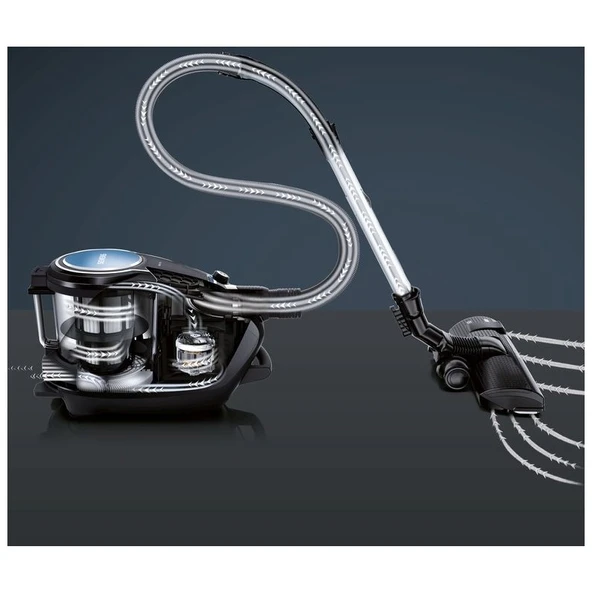 VSX7XTRM iQ700 850 W Toz Torbasız Elektrikli Süpürge Siyah - 4
