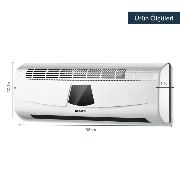 Kumtel Duvara Monte Elektrikli PTC Isıtıcı HDM-02 - 3