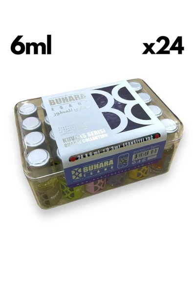6 ML Buhara Kuvars Serisi Hediyelik Dağıtmalık Esans 24'lü