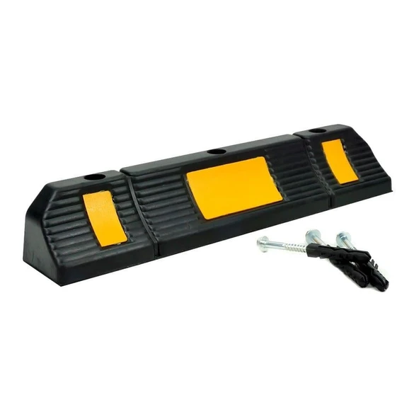 Kauçuk Araç Stoperi 60x12x10 cm, Araç Durdurucu - 4