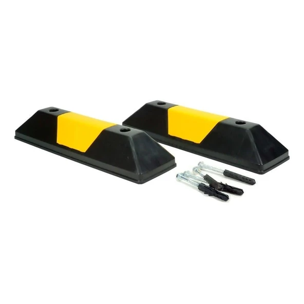 PPC Otopark Stoperi 55x15x10 cm – 2'li Dayanıklı Set