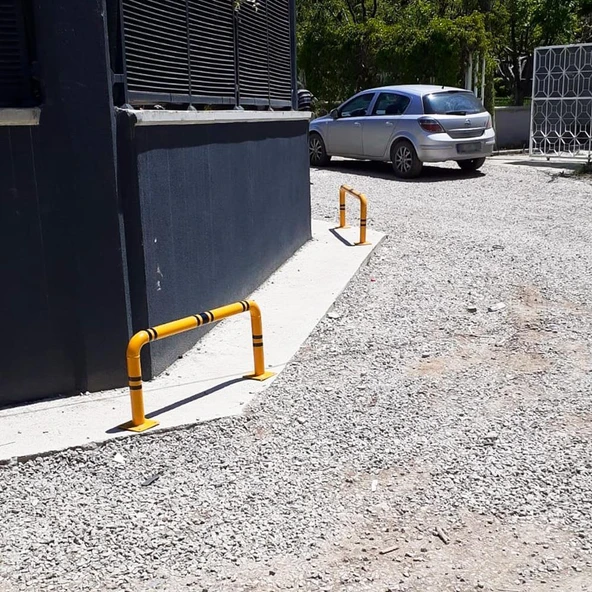 10'lu Otopark Kolon Koruyucu Bariyer Seti – 104x46 cm - Resim 4