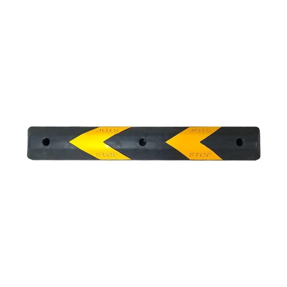 10'lu Set 110 cm Plastik Araç Stoperi – Siyah-Sarı Yüksek Görünürlük - 4