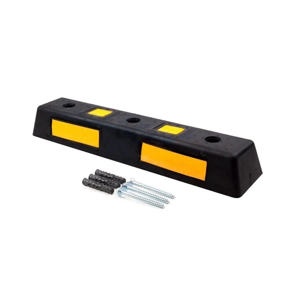 Kompakt ve Dayanıklı Kauçuk Oto Park Stoperi – 74x15x10 cm