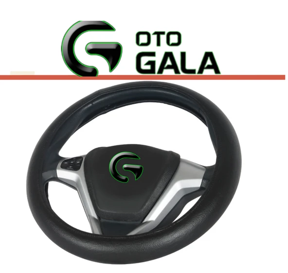 DİREKSİYON KILIFI GEÇMELİ DÜZ SİYAH - 2